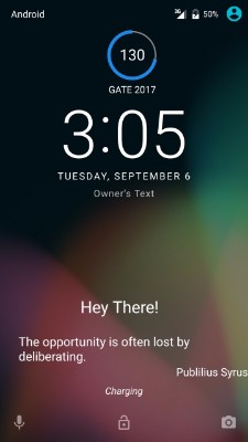 On Lock Screen